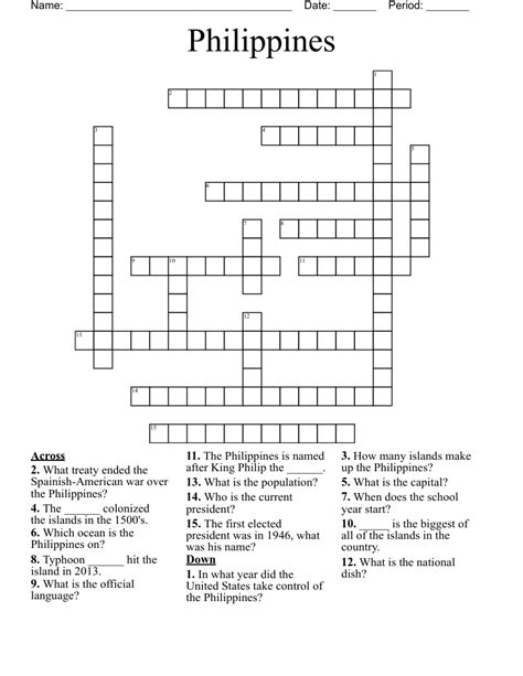 where manila is crossword.